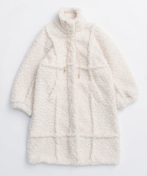 [25WINTER PRE-ORDER] Cut Off High Neck Boa Coat