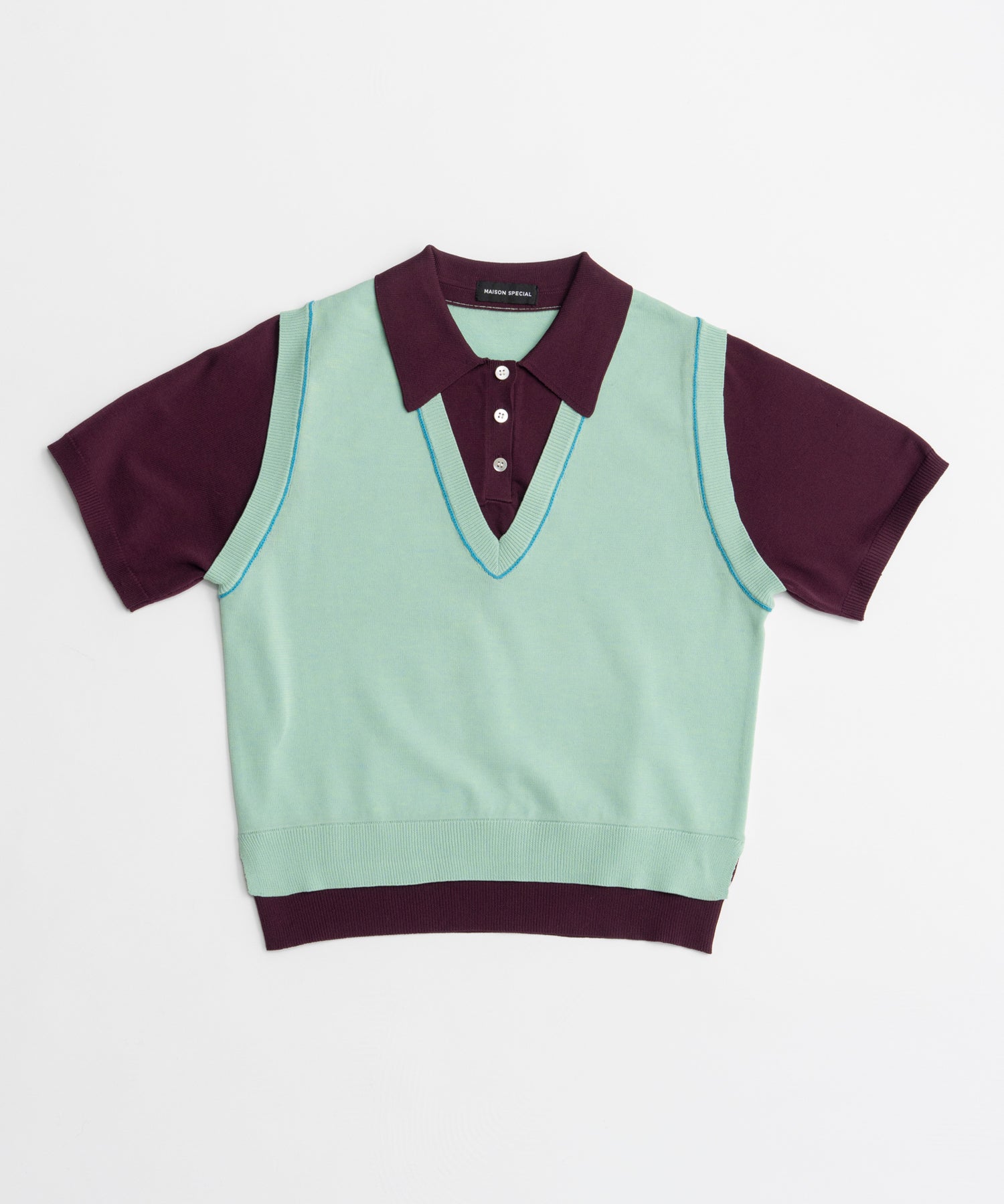 【26AUTUMN PRE-ORDER】Polo Layered Knit
