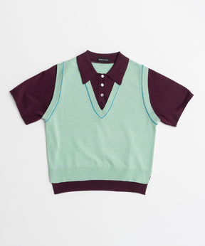 【26AUTUMN PRE-ORDER】Polo Layered Knit