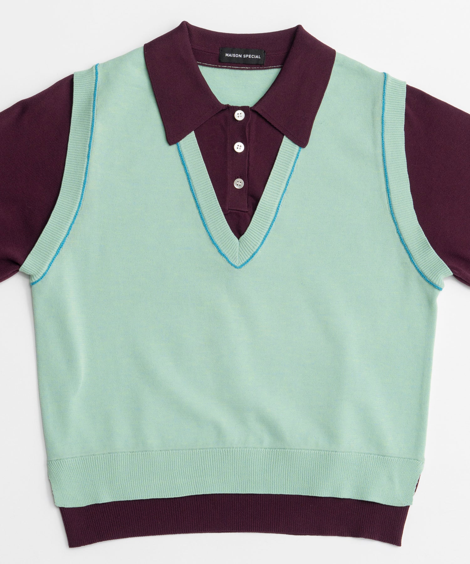 【26AUTUMN PRE-ORDER】Polo Layered Knit