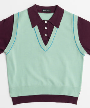 【26AUTUMN PRE-ORDER】Polo Layered Knit