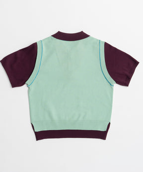 【26AUTUMN PRE-ORDER】Polo Layered Knit