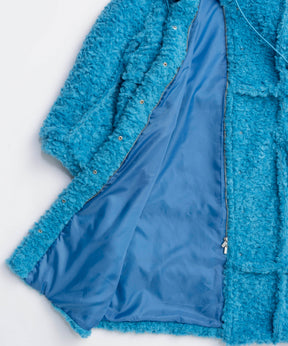 [25WINTER PRE-ORDER] Cut Off High Neck Boa Coat