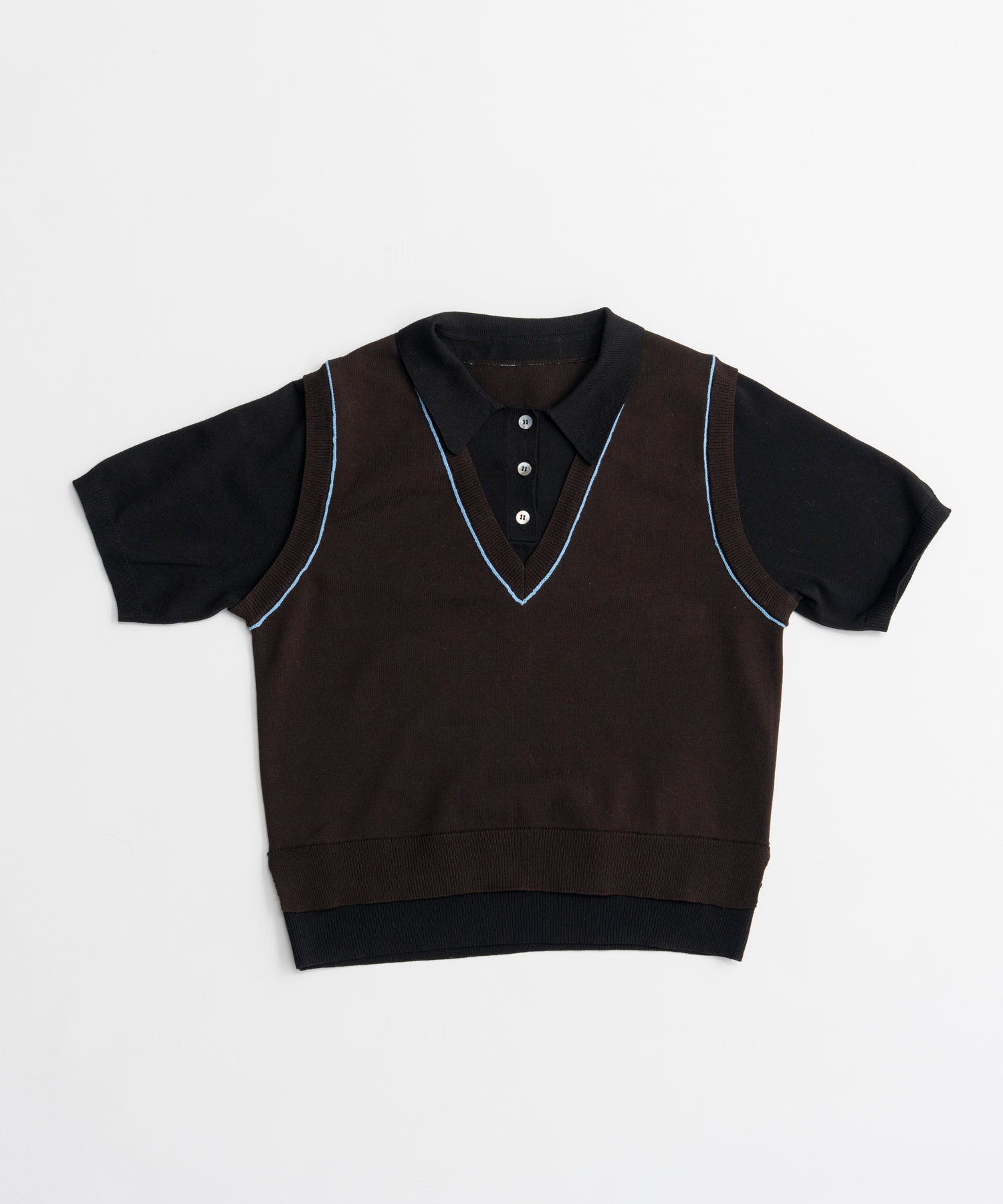 【26AUTUMN PRE-ORDER】Polo Layered Knit