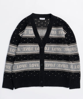 [25WINTER PRE-ORDER] LOVE Jacquard Cardigan