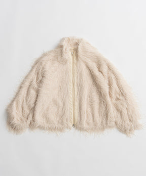 【26AUTUMN PRE-ORDER】Feather High-Neck Blouson