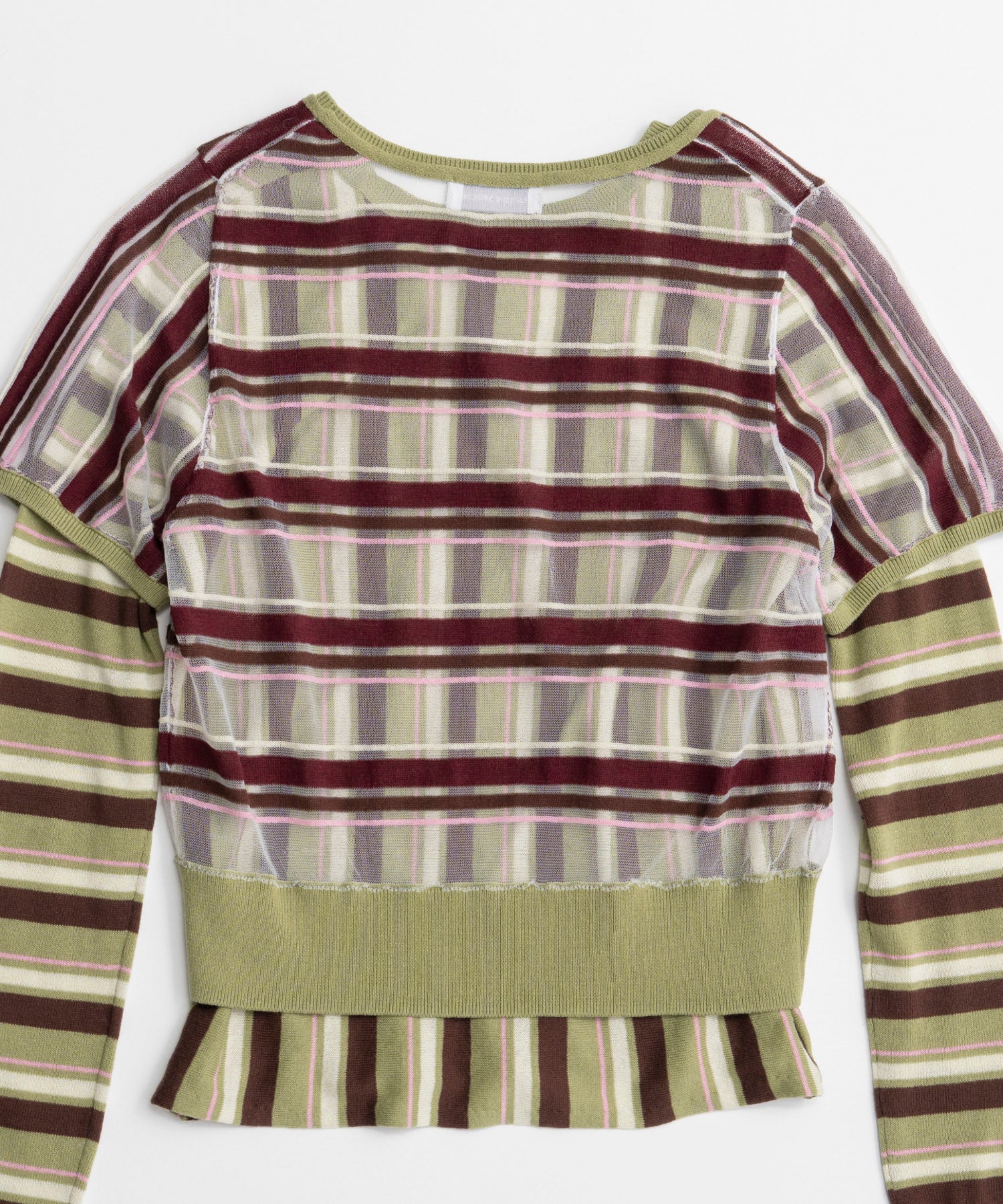 【26AUTUMN PRE-ORDER】Layered Check-Like Knit