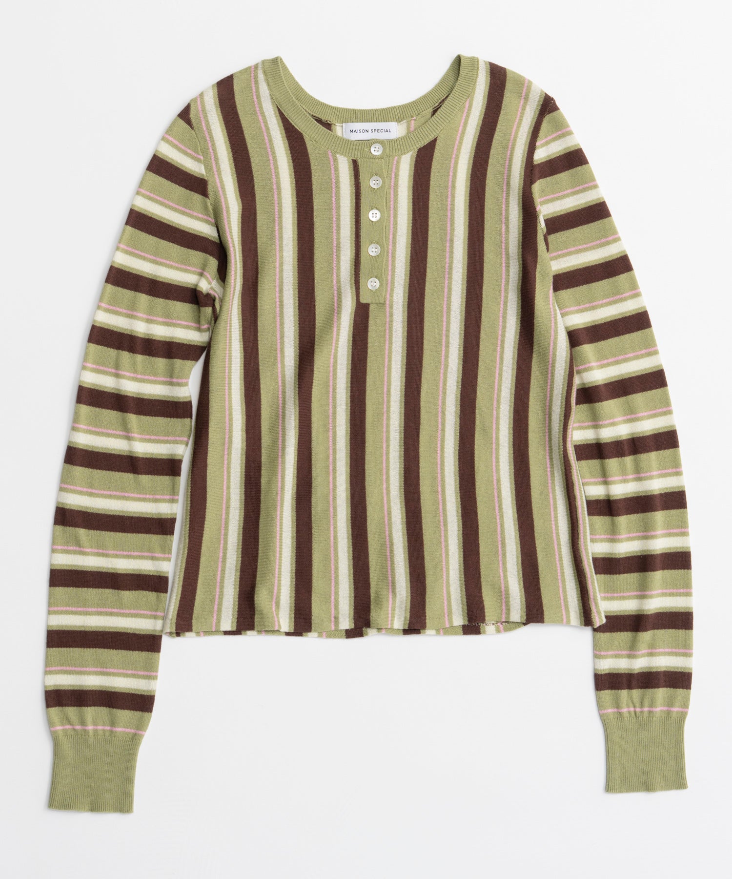 【26AUTUMN PRE-ORDER】Layered Check-Like Knit