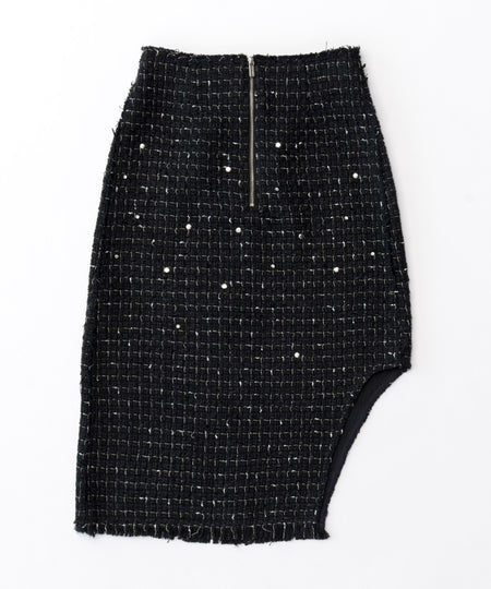 SALE】Studded Asymmetric Skirt