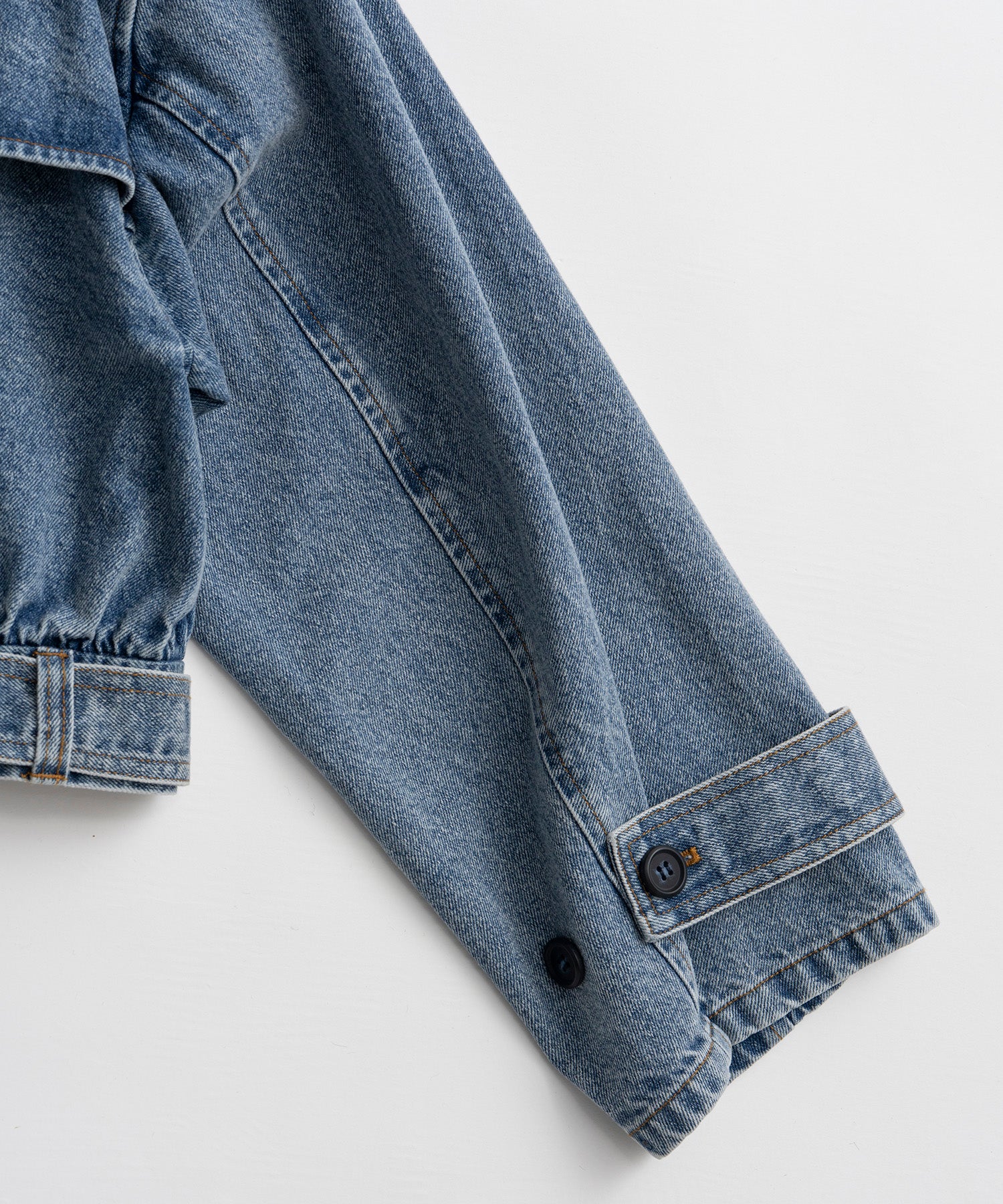 【26AUTUMN PRE-ORDER】Denim Short Trench Coat