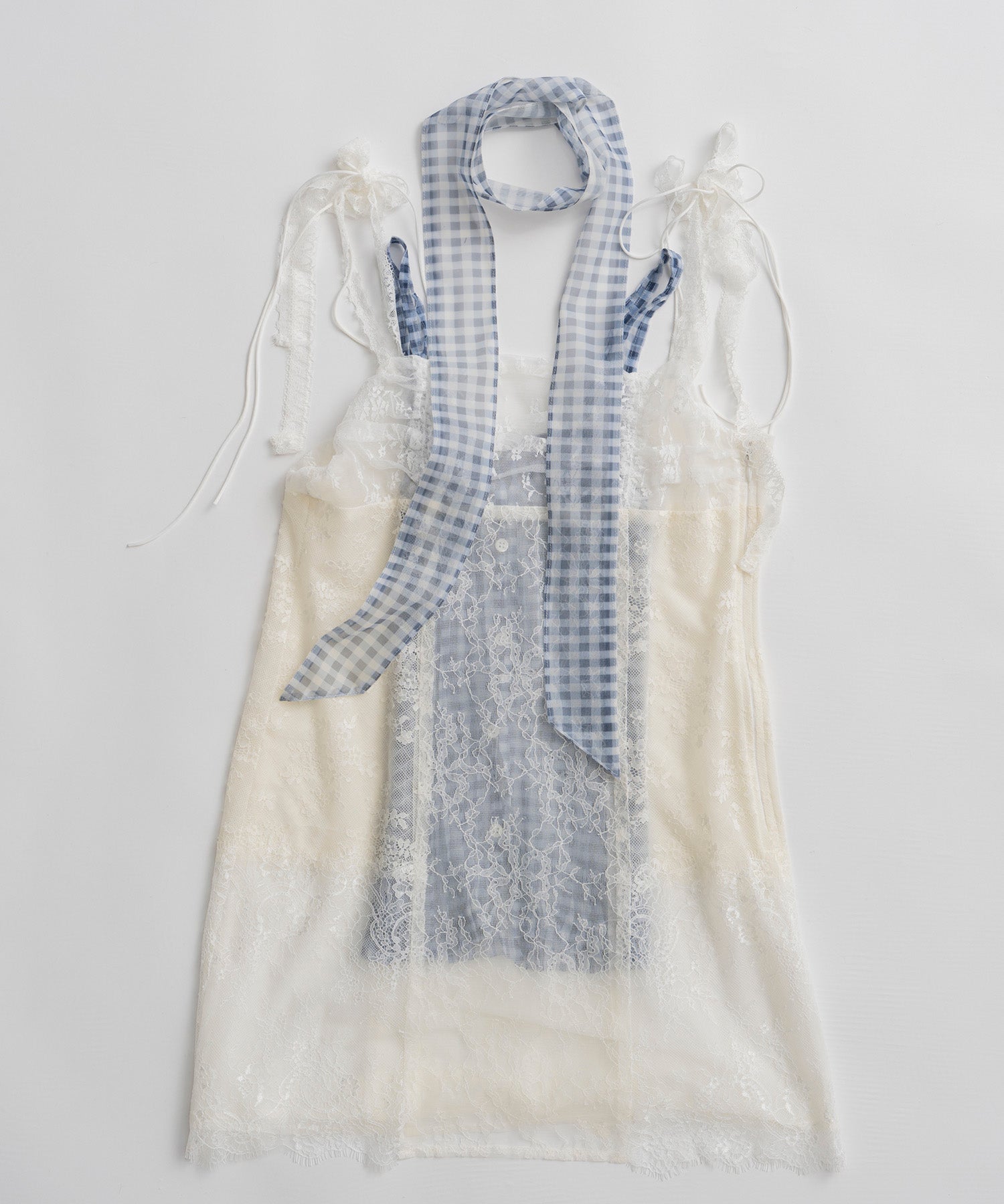 【26AUTUMN PRE-ORDER】(Yurika Nakano Collaboration) Mille-Feuille Camisole Dress