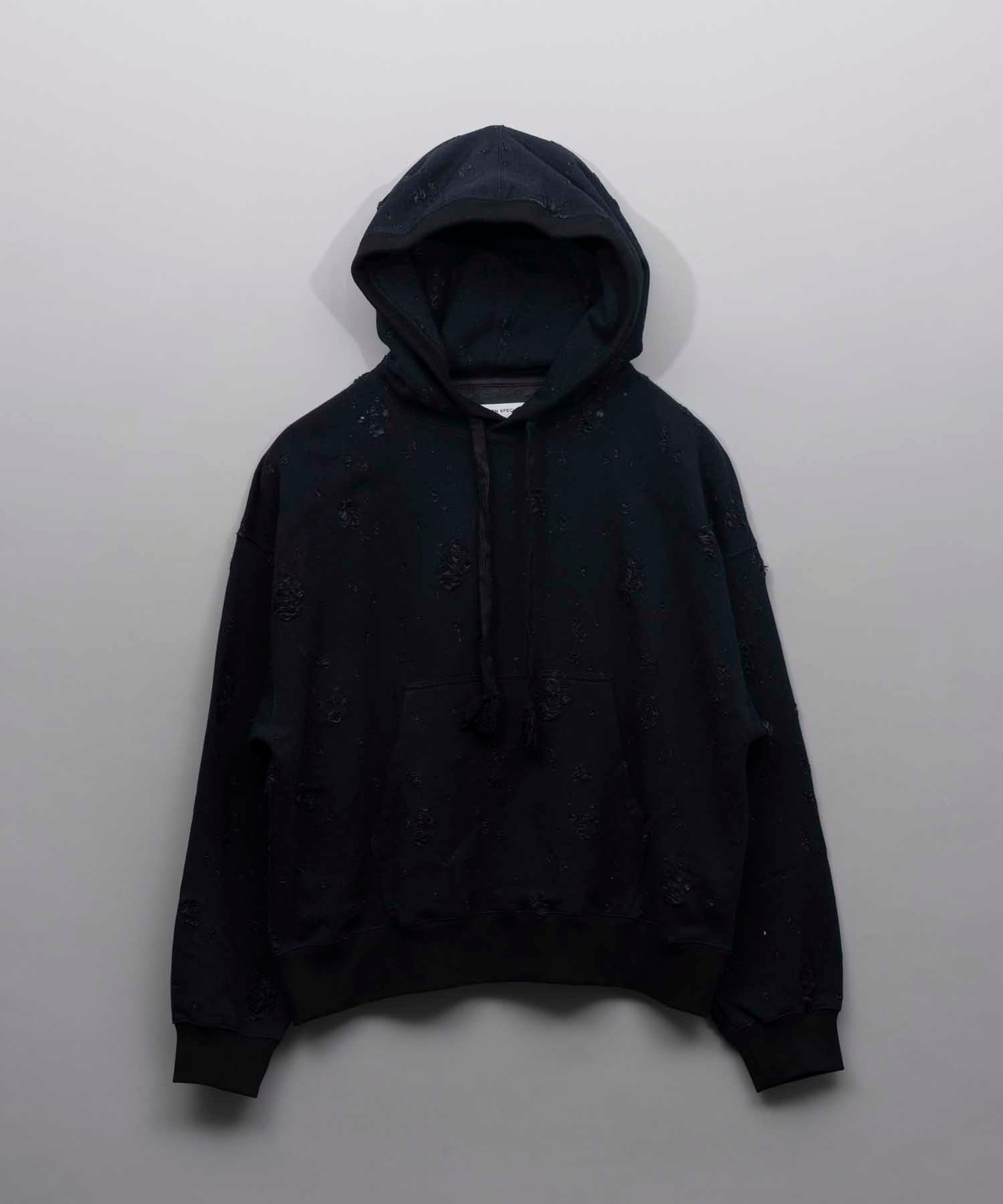 Sweat Jacquard Prime-Over Pullover Hoodie