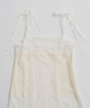 【26AUTUMN PRE-ORDER】(Yurika Nakano Collaboration) Mille-Feuille Camisole Dress
