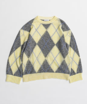 【26AUTUMN PRE-ORDER】Oversized Argyle Knit