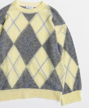 【26AUTUMN PRE-ORDER】Oversized Argyle Knit