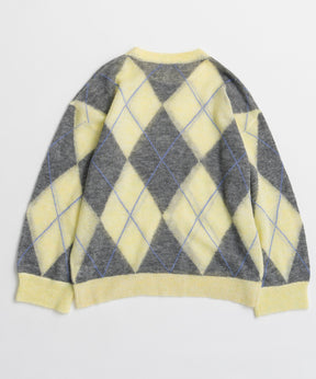 【26AUTUMN PRE-ORDER】Oversized Argyle Knit