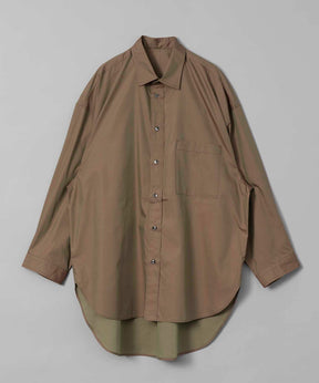Cotton Silk Prime-Over Shirt Coat