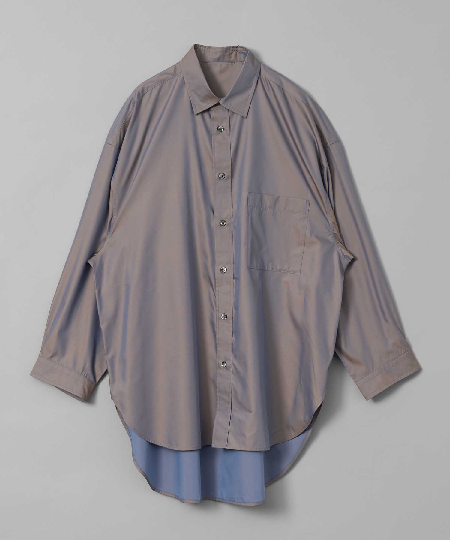 Cotton Silk Prime-Over Shirt Coat