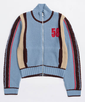 [25winter preoder] 숫자가 높은 넥 지퍼 니트 탑