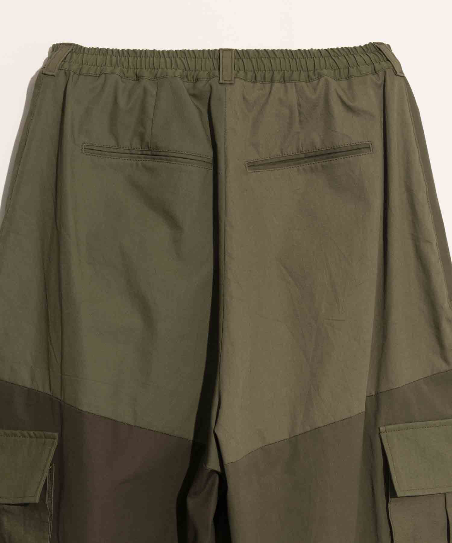Prime-Wide Patchwork Vintage Clothes Cargo Pants