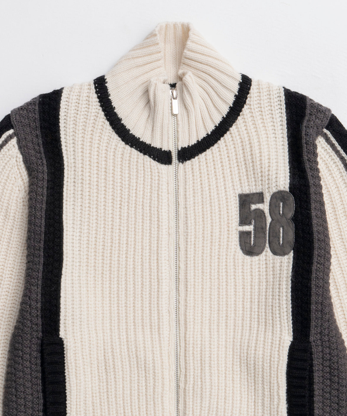 25WINTER PRE-ORDER】Numbering High Neck Zip Knit Tops