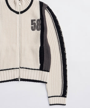 [25winter preoder] 숫자가 높은 넥 지퍼 니트 탑