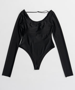 【26AUTUMN PRE-ORDER】Open-Neck Bodysuit