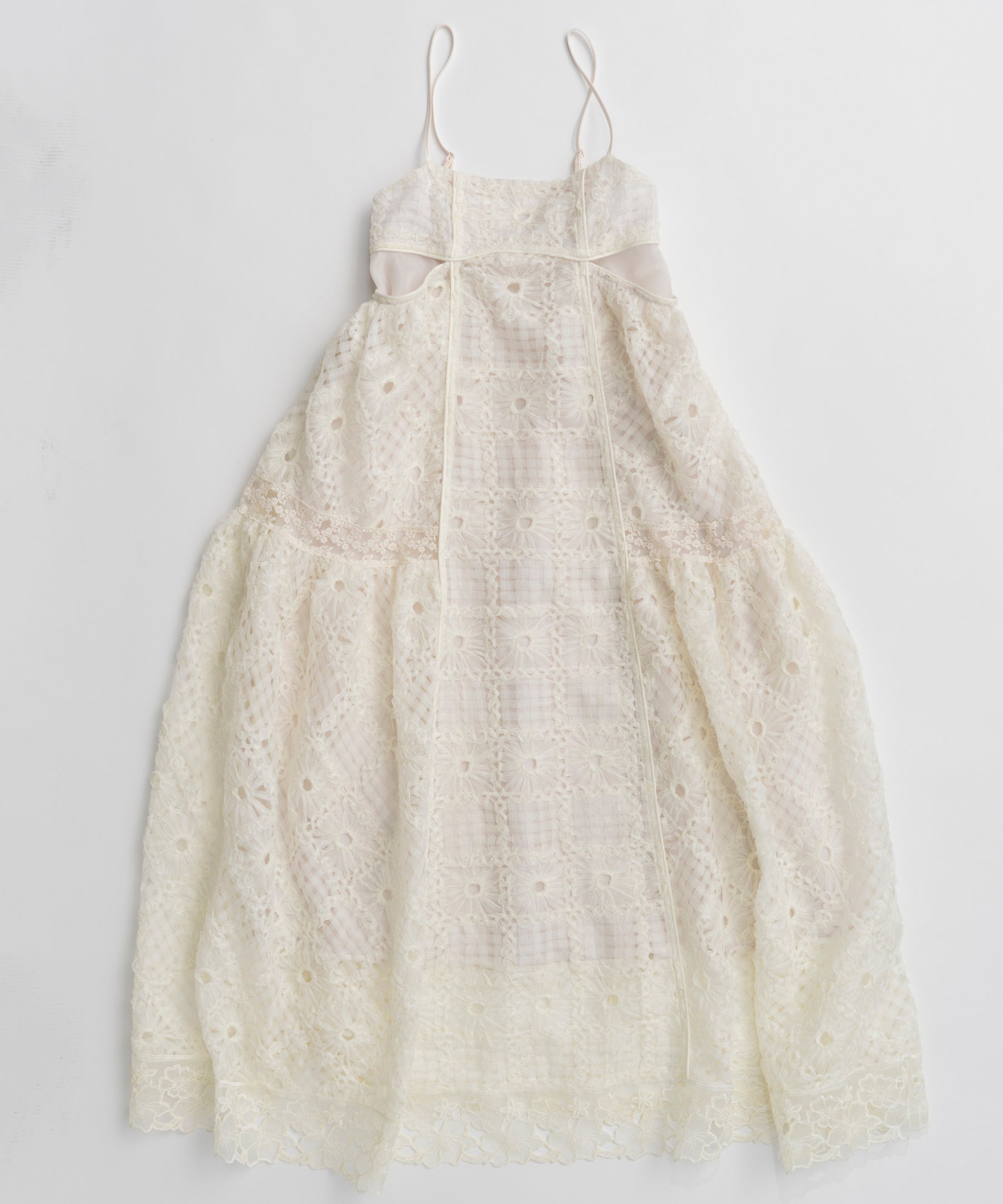 Embroidered Tiered Cami Dress