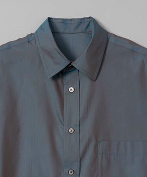 Cotton Silk Prime-Over Short Sleeve Shirt