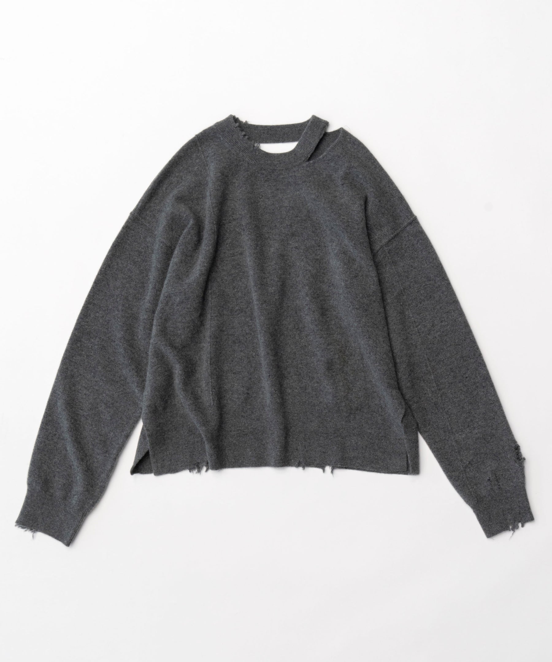 CASHMERE BLEND MERINO WOOL PULLOVER KNIT WEAR