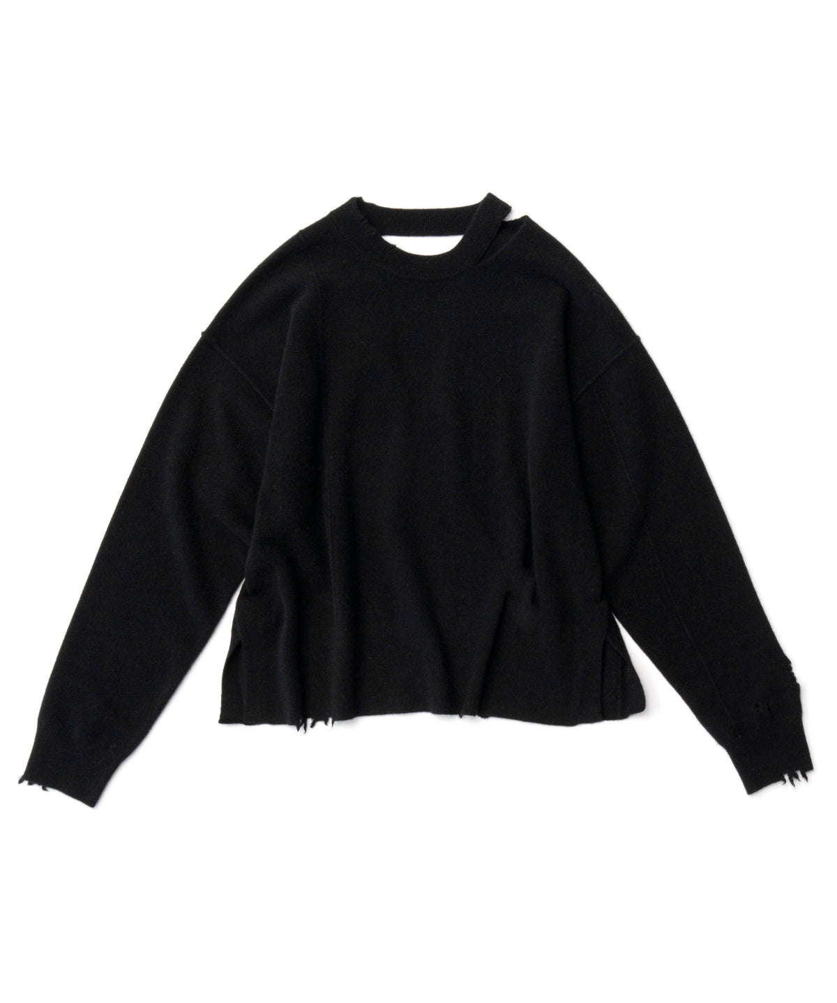 CASHMERE BLEND MERINO WOOL PULLOVER KNIT WEAR