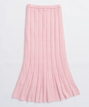 [25周期预订]随机肋骨编织喇叭裙