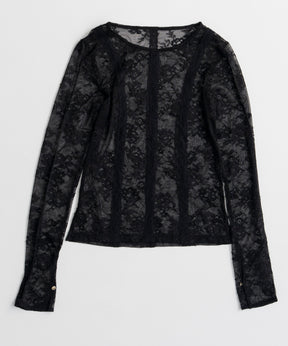 【26AUTUMN PRE-ORDER】Sleeve Slit Lace Top