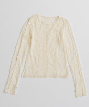 【26AUTUMN PRE-ORDER】Sleeve Slit Lace Top