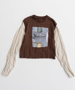 【26AUTUMN PRE-ORDER】Washer Shirt Docking Print T-Shirt