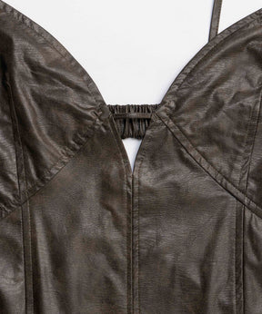 [25WINTER PRE-ORDER] Vegan Leather Dress