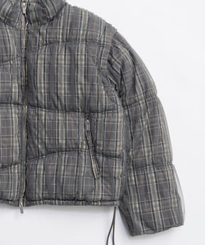 [25winter preoder] Wave Shirring Tulle Puffer Jacket
