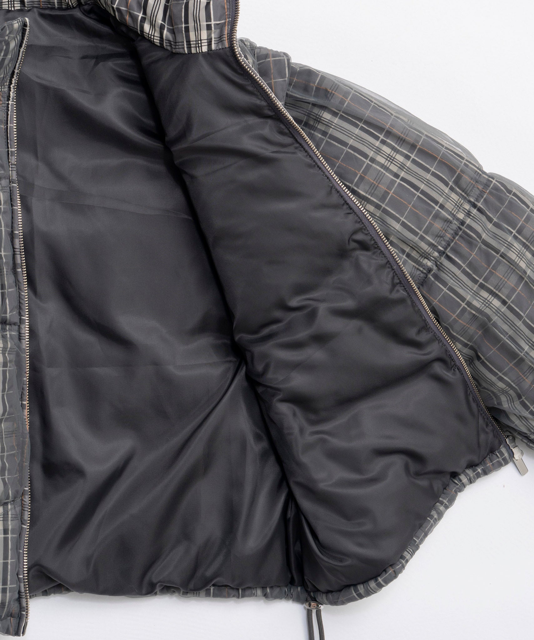 [25winter preoder] Wave Shirring Tulle Puffer Jacket