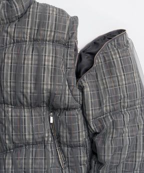 [25winter preoder] Wave Shirring Tulle Puffer Jacket