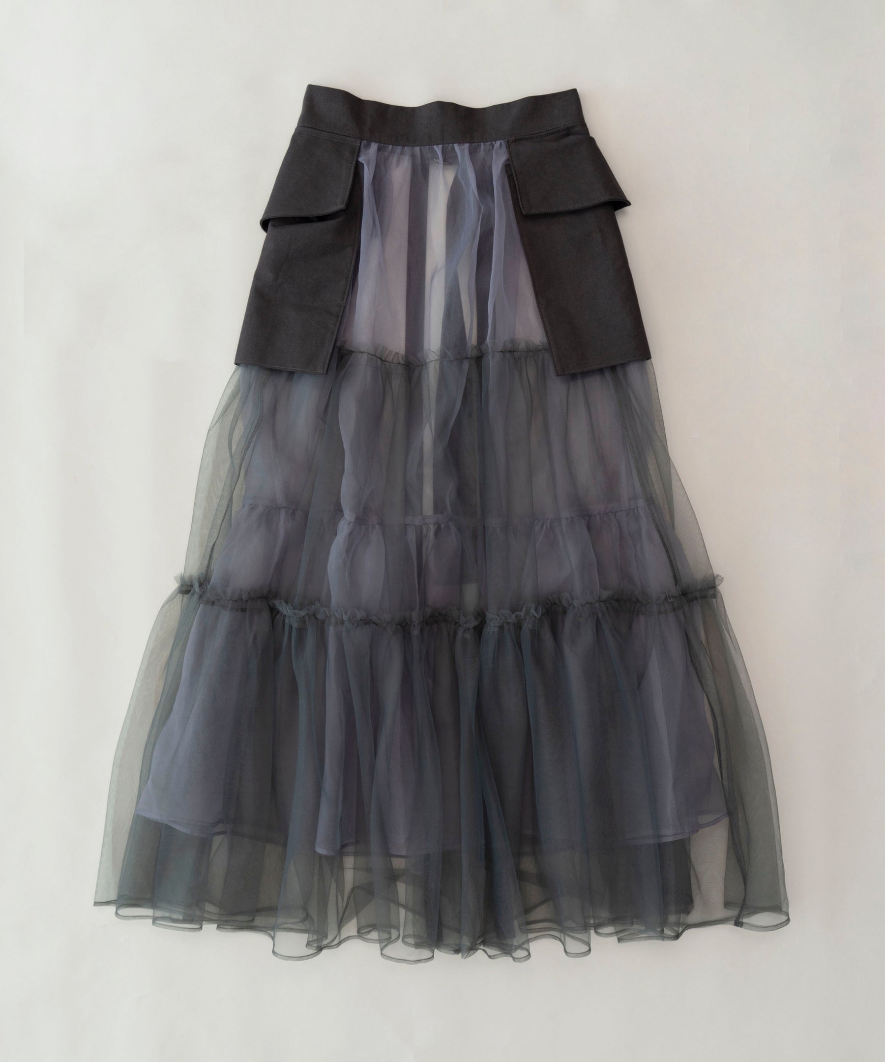 PRE-ORDER】Tulle Tiered Belt Skirt