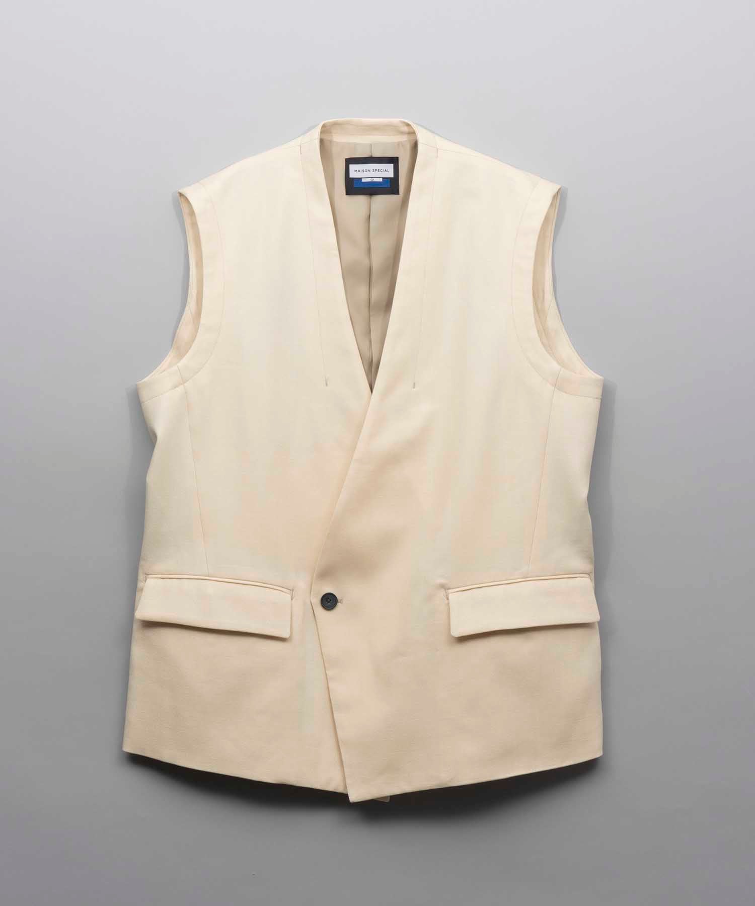 Prime-Over Collarless Gilet