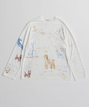 【26AUTUMN PRE-ORDER】Dog Party Long Sleeve T-Shirt