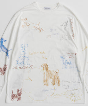 【26AUTUMN PRE-ORDER】Dog Party Long Sleeve T-Shirt