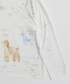 【26AUTUMN PRE-ORDER】Dog Party Long Sleeve T-Shirt