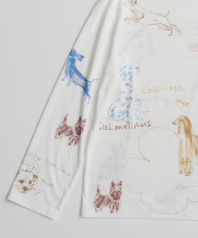 【26AUTUMN PRE-ORDER】Dog Party Long Sleeve T-Shirt