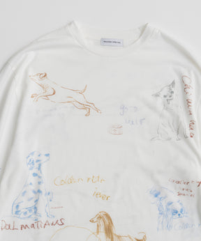 【26AUTUMN PRE-ORDER】Dog Party Long Sleeve T-Shirt