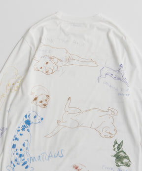 【26AUTUMN PRE-ORDER】Dog Party Long Sleeve T-Shirt