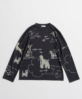 【26AUTUMN PRE-ORDER】Dog Party Long Sleeve T-Shirt