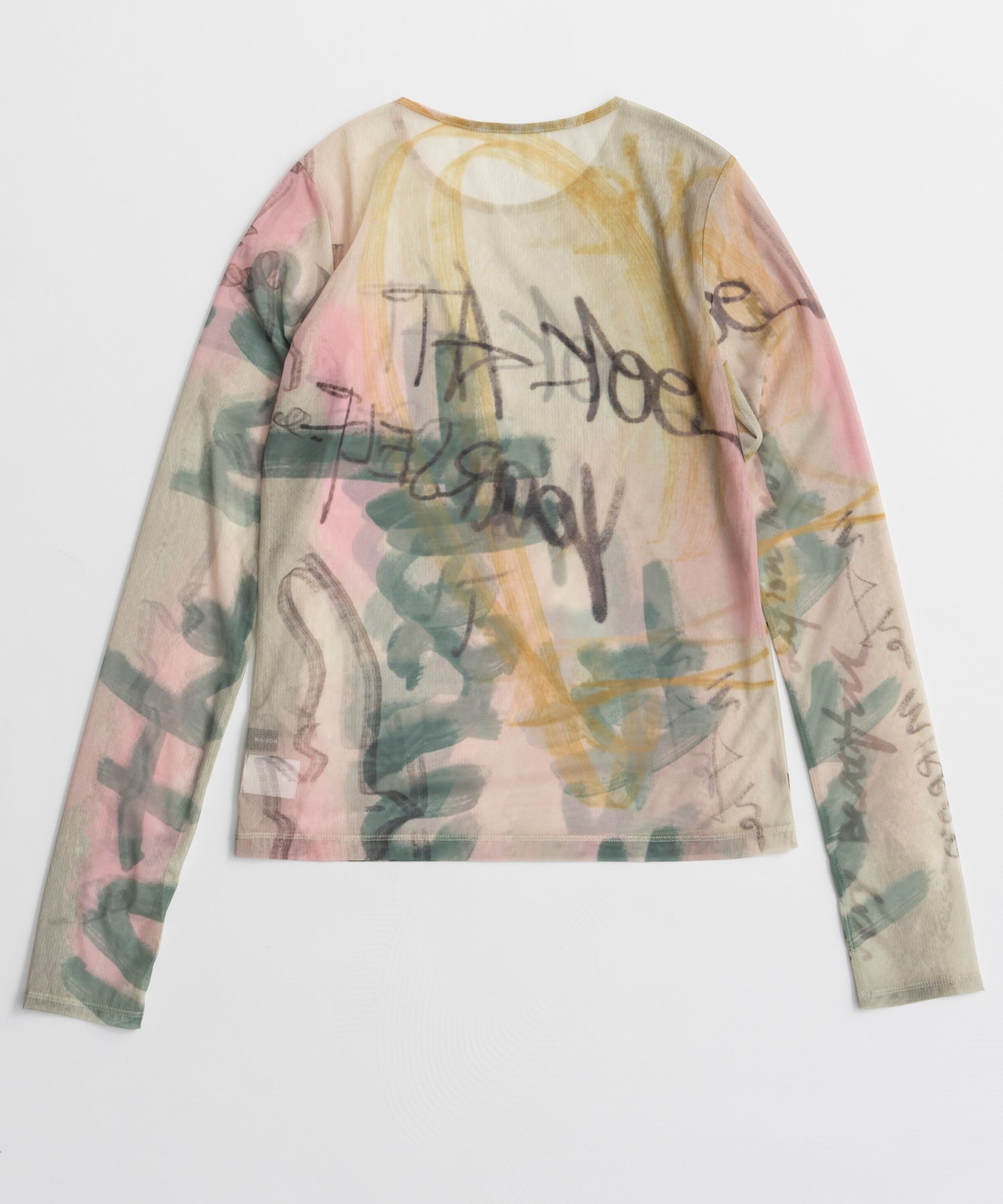 【26AUTUMN PRE-ORDER】Look at Yourself Logo Sheer Top