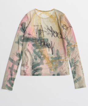 【26AUTUMN PRE-ORDER】Look at Yourself Logo Sheer Top
